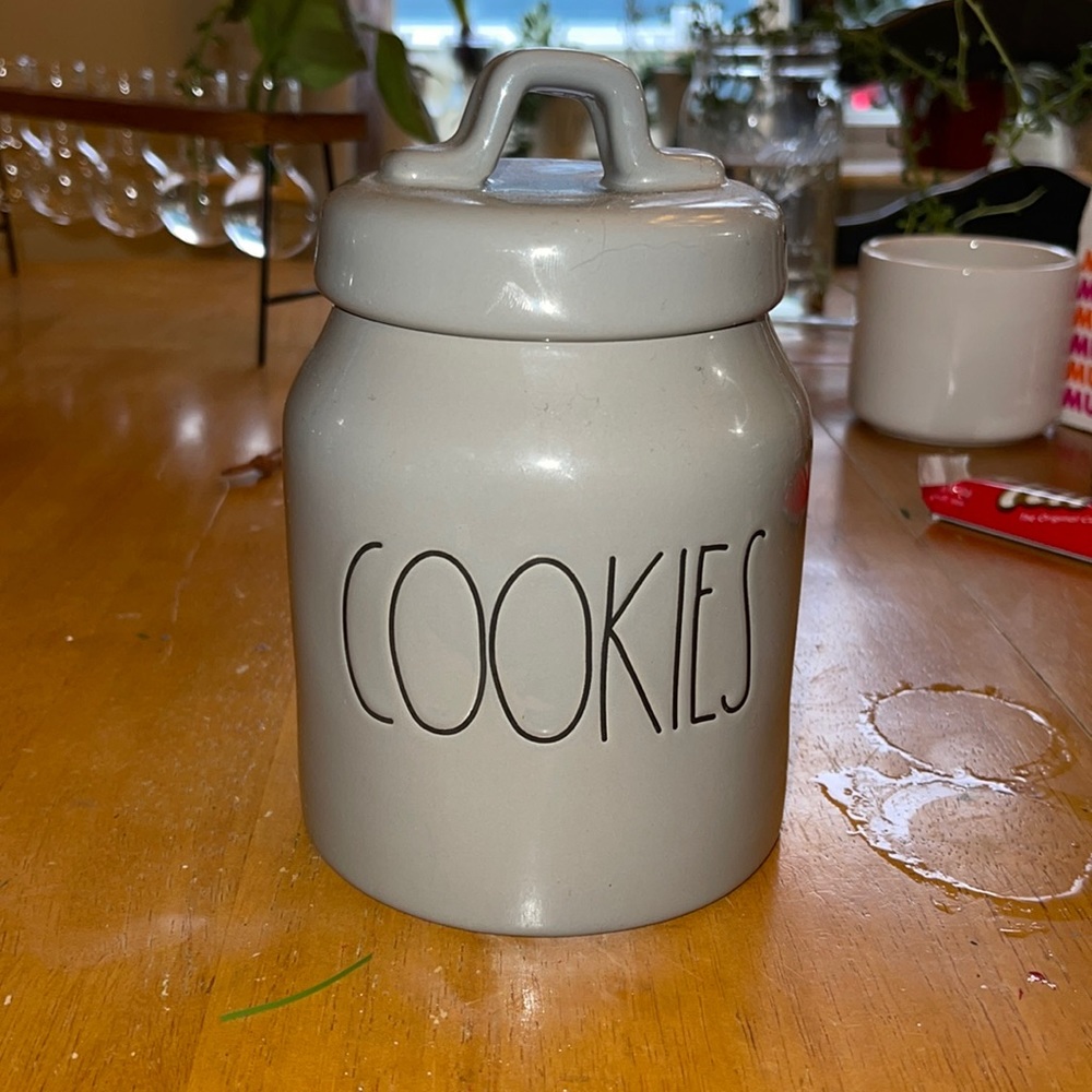 Grey cookies jar